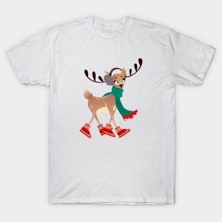 Festive Christmas Reindeer T-Shirt